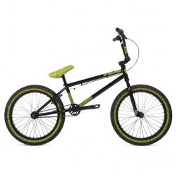 STOLEN OVERLORD 2020 20.25 black with reflective yellow BMX bike