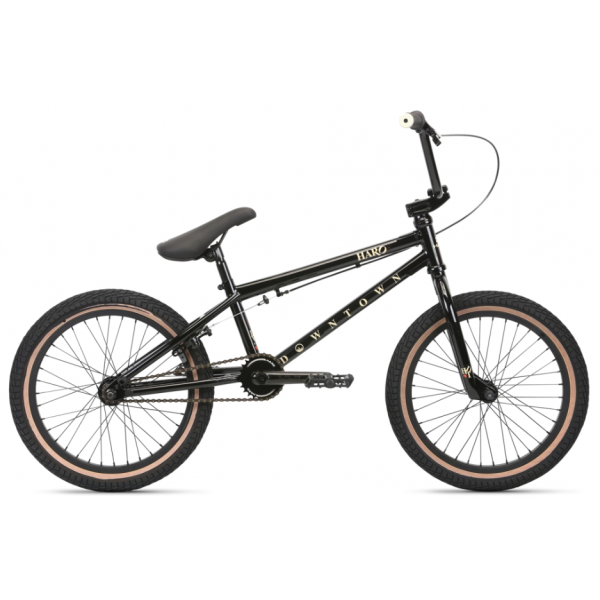 Haro Downtown 18 2020 18 gloss black BMX bike